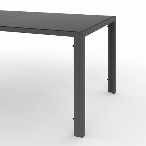 Salon De Jardin Madrid Table 190 Cm Et 8 Chaises Empilables Bleu Canard