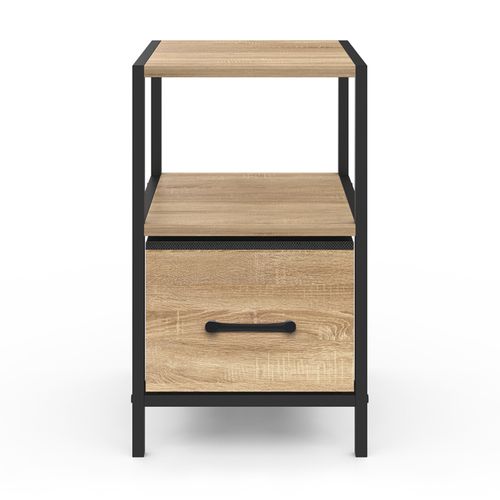 Lot De 2 Tables De Chevet Utah 1 Tiroir Et 1 Niche