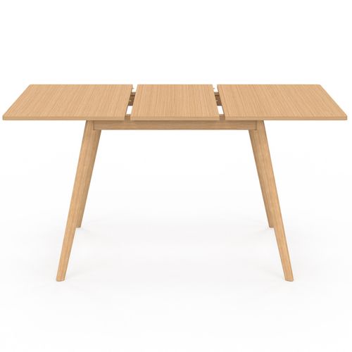 Table à Manger Extensible Rectangle Noor 4-8 Personnes Effet Bois 110-150 Cm