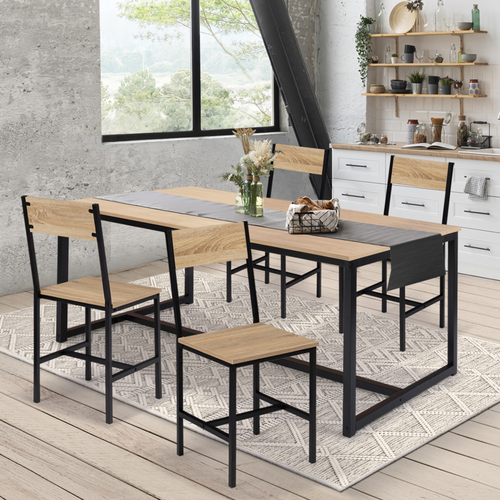 Lot De 4 Chaises De Cuisine Detroit Design Industriel