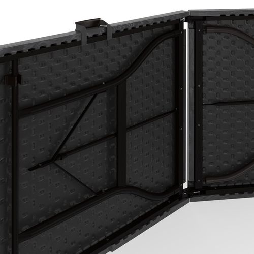 Table Pliante D Appoint Portable 180 Cm Pour Camping Ou Réception Bois Noir