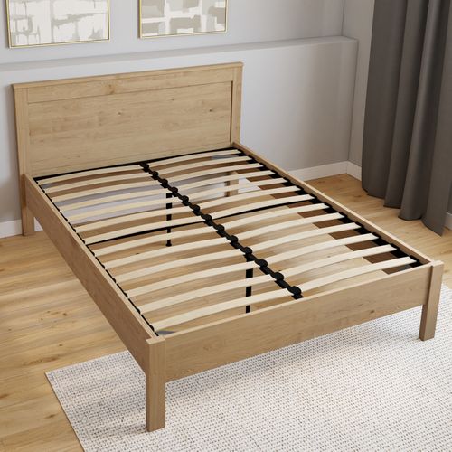 Sommier Cadre Métal à Lattes Fixe 140 X 190 Cm