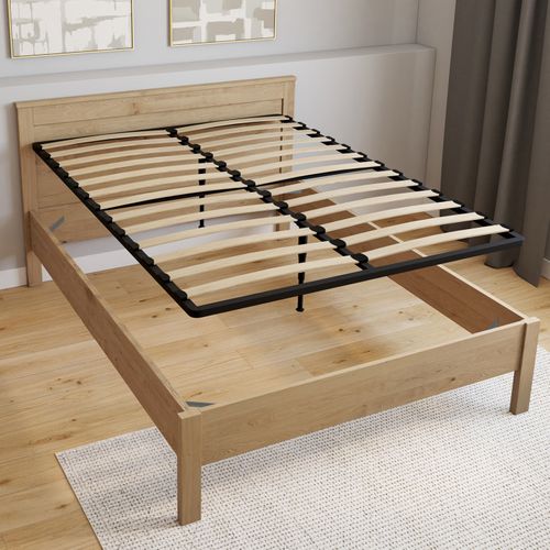 Sommier Cadre Métal à Lattes Fixe 140 X 190 Cm