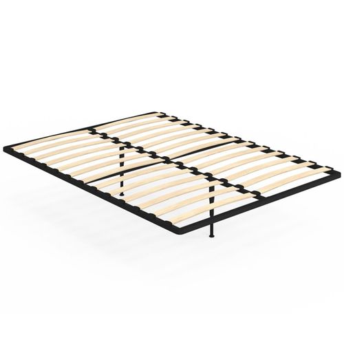 Sommier Cadre Métal à Lattes Fixe 140 X 190 Cm
