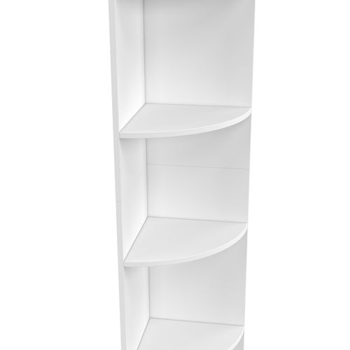 Etagère D'angle Modula 5 Niveaux Blanche à Poser Ou à Fixer