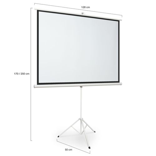 Ecran De Projection 84 Pouces Avec Support Trépied Hauteur Réglable