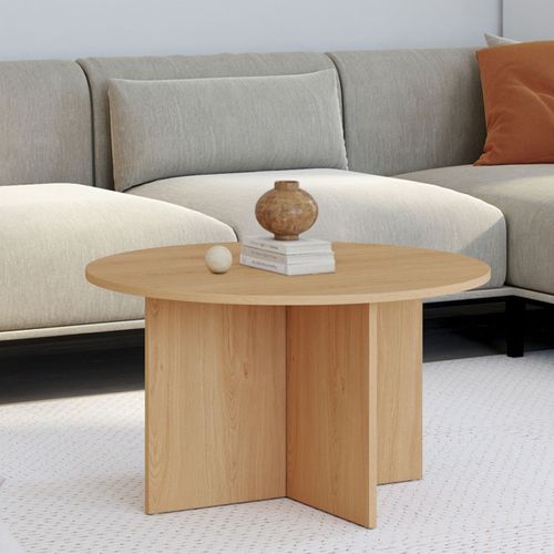 Table Basse Ronde Marthe 70 Cm Bois Façon Hêtre