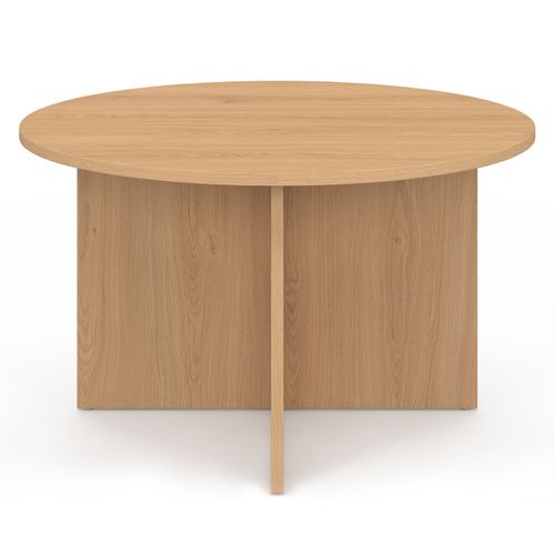 Table Basse Ronde Marthe 70 Cm Bois Façon Hêtre