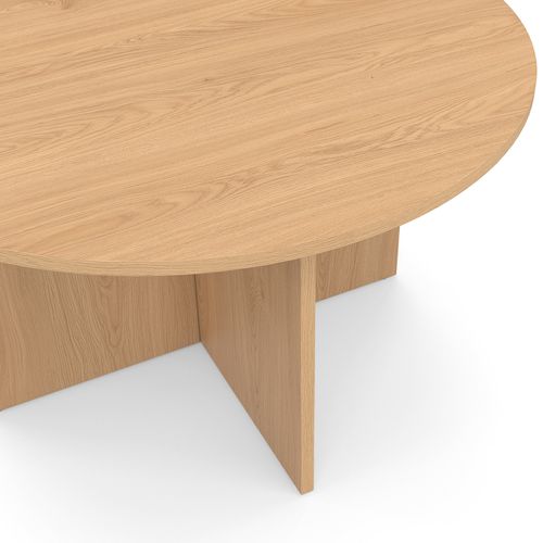 Table Basse Ronde Marthe 70 Cm Bois Façon Hêtre