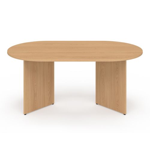 Table Basse Ovale Marthe 110 Cm Bois Façon Hêtre