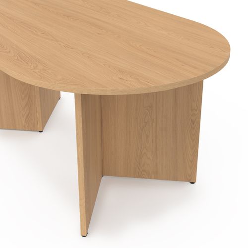 Table Basse Ovale Marthe 110 Cm Bois Façon Hêtre