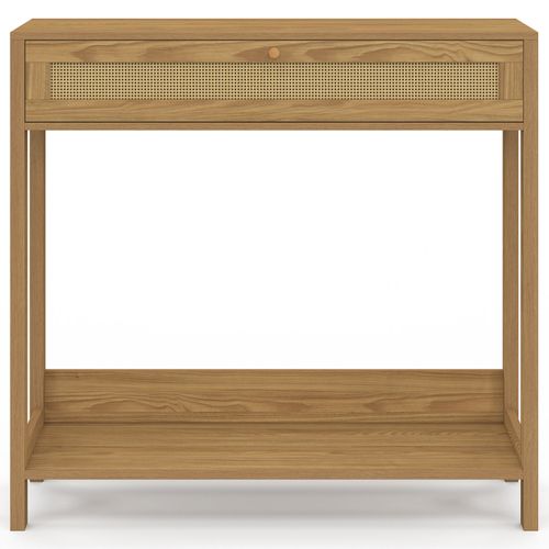 Console 1 Tiroir Hanae Effet Naturel Cannage