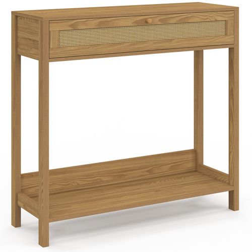 Console 1 Tiroir Hanae Effet Naturel Cannage