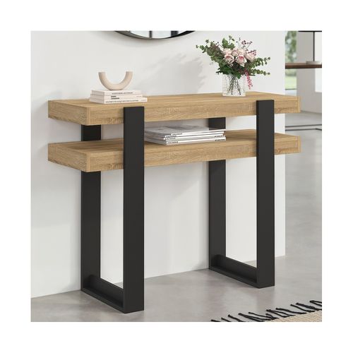 Console Double Phoenix Bois Et Noir