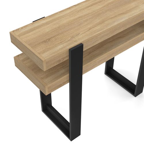 Console Double Phoenix Bois Et Noir