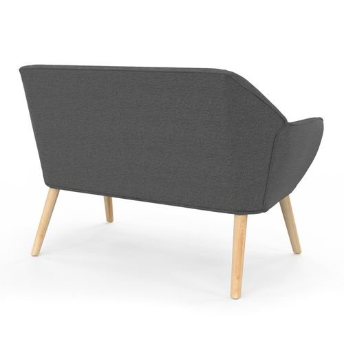 Canapé Banquette Castille En Tissu Gris Anthracite