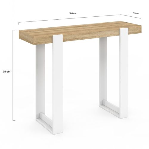 Console Phoenix Bois Et Blanc