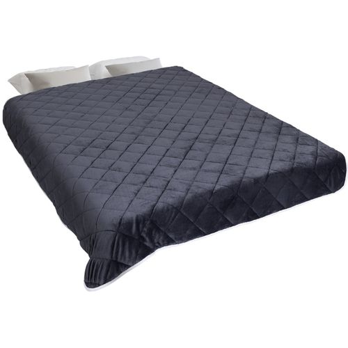 Couverture Lestée 150x200 Cm Celeste Biface Polaire Gris Et Blanc 7 Kg