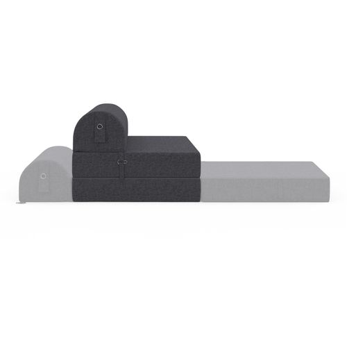 Chauffeuse Paloma En Tissu Gris Anthracite