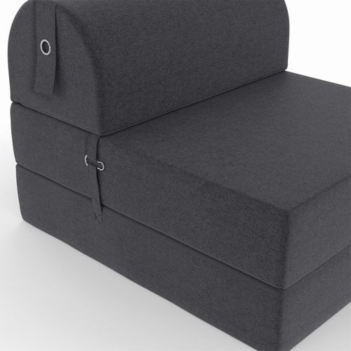 Chauffeuse Paloma En Tissu Gris Anthracite
