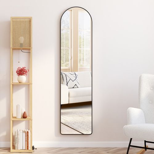 Miroir Sur Pied Contour Noir 160 X 40 Cm