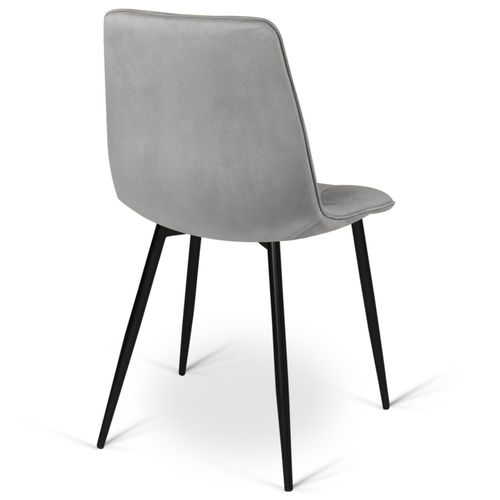 Lot De 6 Chaises Mila Mix Color Pastel Rose X2, Gris Clair X2 Et Beige X2