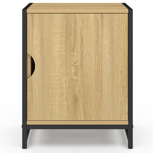 Lot De 2 Tables De Chevet Detroit 1 Porte Design Industriel