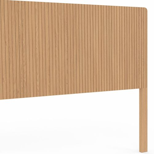 Tête De Lit Sur Pied Juliette 160 Cm Effet Lattes Tasseau Bois