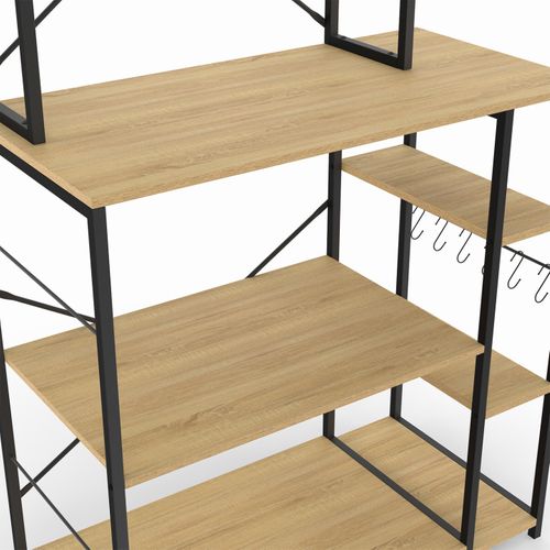 Etagère De Cuisine Detroit Support Micro-ondes Multi-étagères