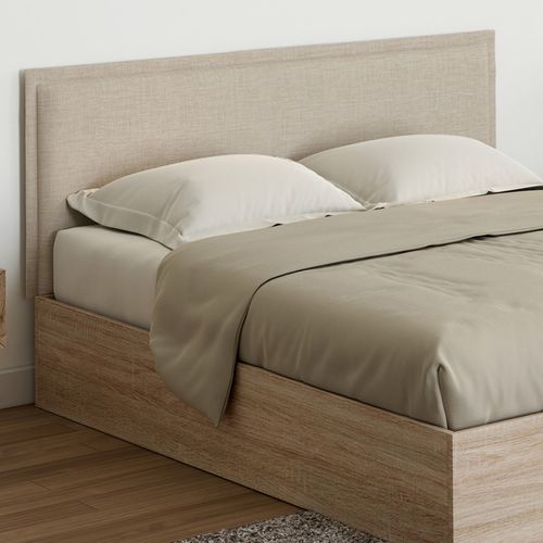 Tête De Lit Suspendue Alhya 160 Cm En Tissu Beige Lin