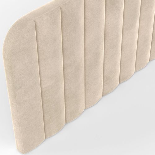 Tête De Lit Suspendue Alba 160 Cm En Velours Beige