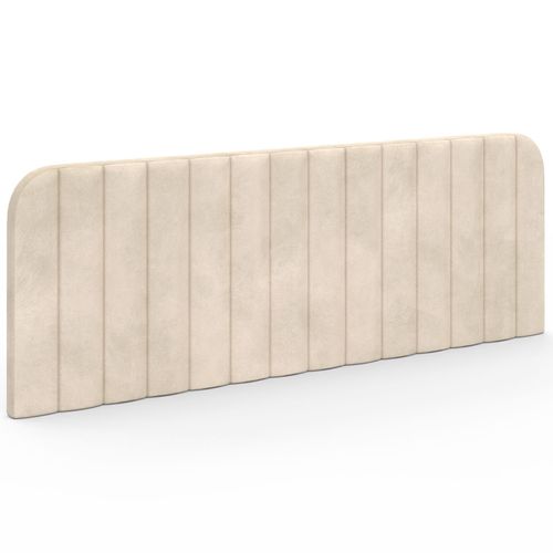 Tête De Lit Suspendue Alba 160 Cm En Velours Beige