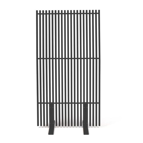 Paravent Extérieur Ajouré Claustra Décoratif 80 X 150 Cm Métal Gris Anthracite