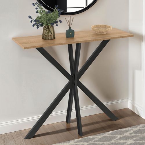 Console Alix Pied Araignée Bois Et Noir