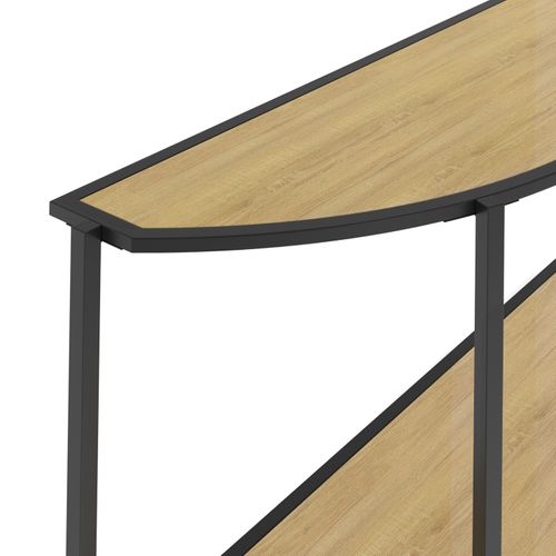 Console Demi-lune Detroit 1 Étagère Design Industriel