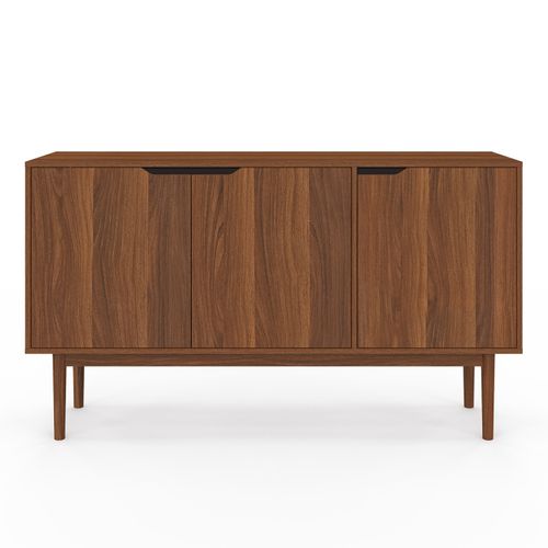 Buffet Vintage 140 Cm Viggo 3 Portes Effet Noyer