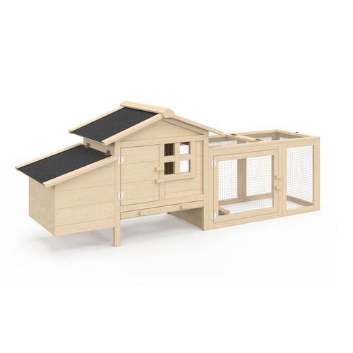 Poulailler Sur Pilotis Avec Enclos Et Pondoir En Bois