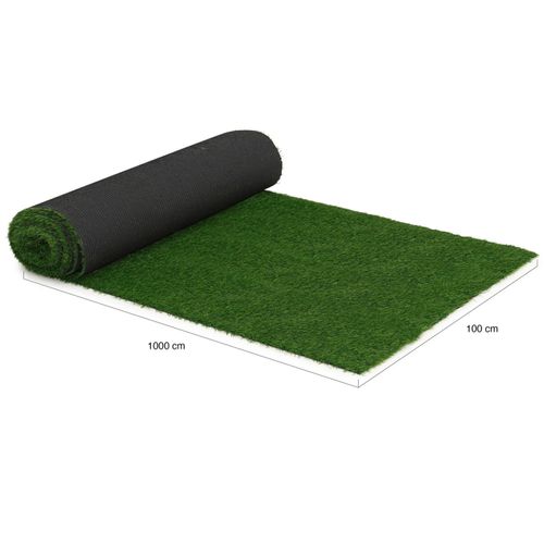 Gazon Synthétique Artificiel 1x10 M 20 Mm D'épaisseur Pour Jardin Et Balcon
