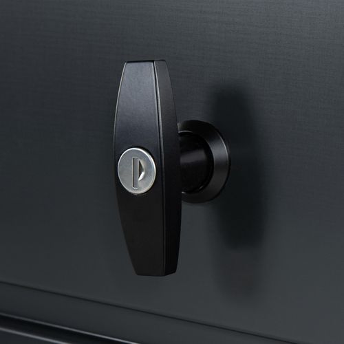 Coffre De Rangement Métal Verrouillable Gris Anthracite Pour Jardin 810l