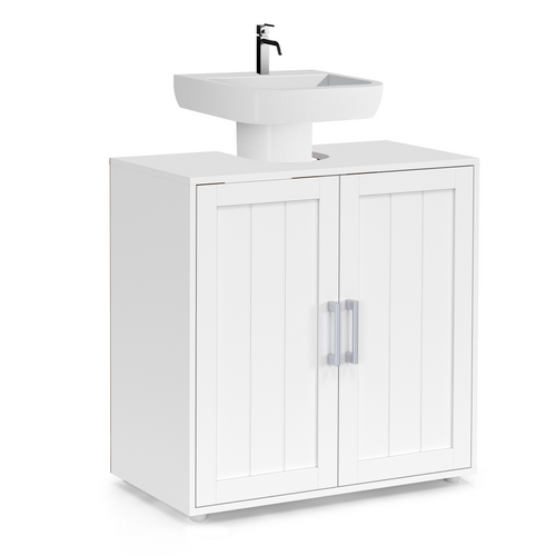 Meuble Sous-lavabo Salle De Bain Waldo Bois Blanc