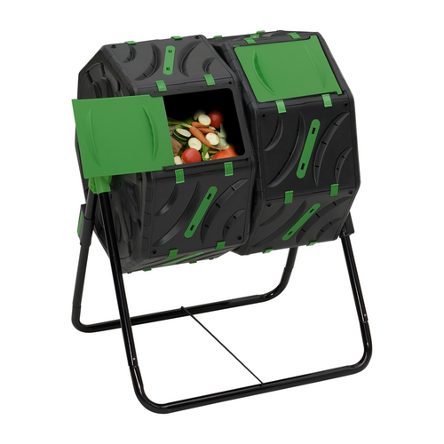 Bac De Compostage Rotatif Double Bac 140l