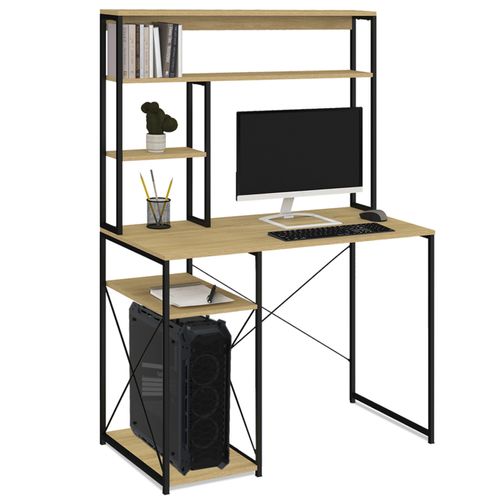 Bureau Avec Étagères De Rangement Detroit Design Industriel