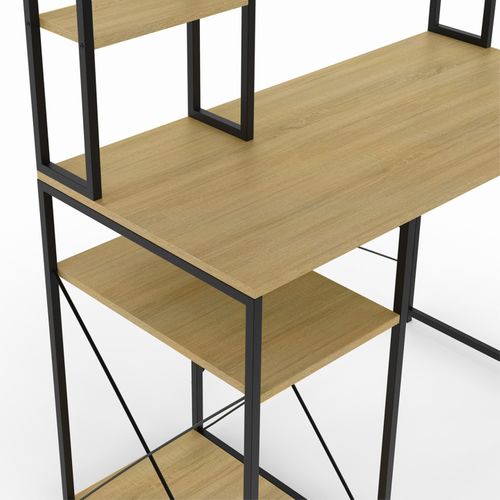 Bureau Avec Étagères De Rangement Detroit Design Industriel