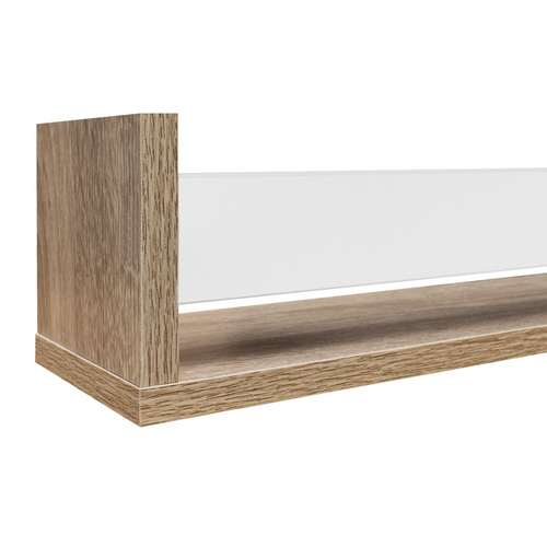 Lot De 3 Étagères à Épices Murales Jules Façon Hêtre Et Blanc