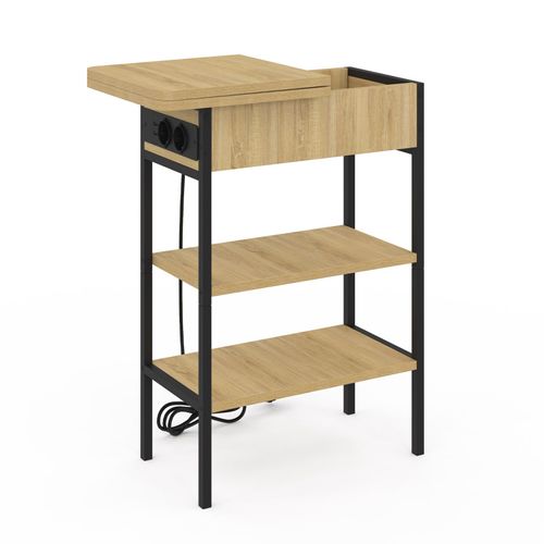 Table D'appoint - Chevet Avec Multiprise Detroit Design Industriel