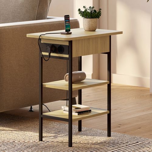 Table D'appoint - Chevet Avec Multiprise Detroit Design Industriel