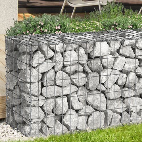 Lot De 2 Gabions Pour Pierre 100 X 30 X 50 Cm