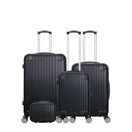 Set De 3 Valises Et Un Vanity Abs Tage-c 4 Roues