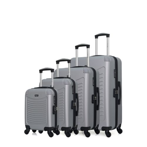 Set De 3 Valises Et Un Vanity Abs Congo-m 4 Roues