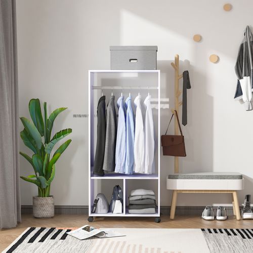 Armoire De Rangement Penderie à Roulettes